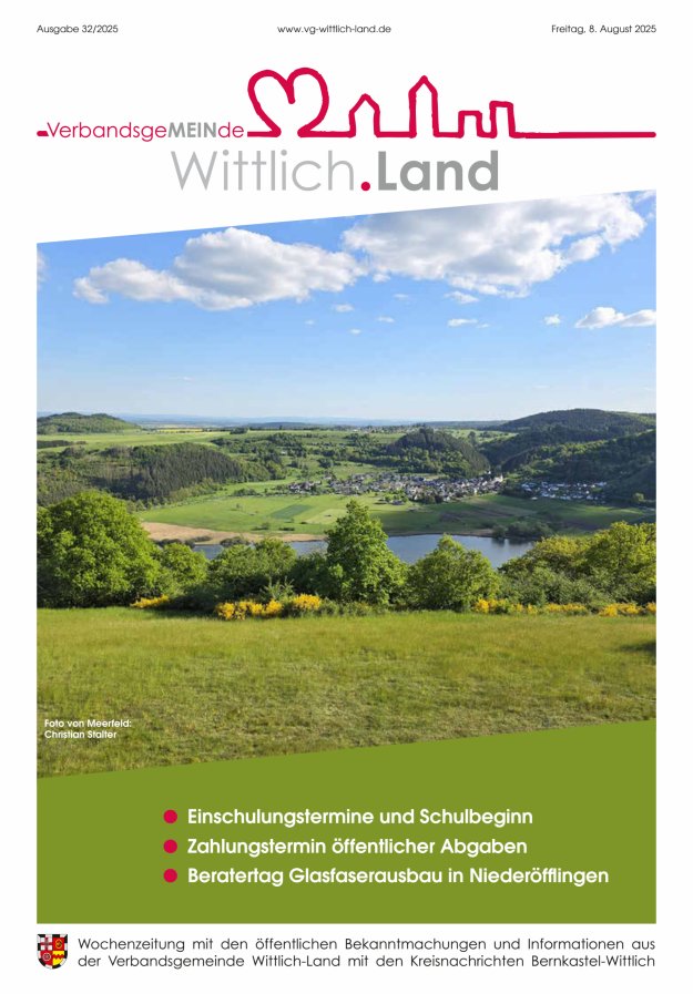 Mein Wittlich.Land Titelblatt 32/2025