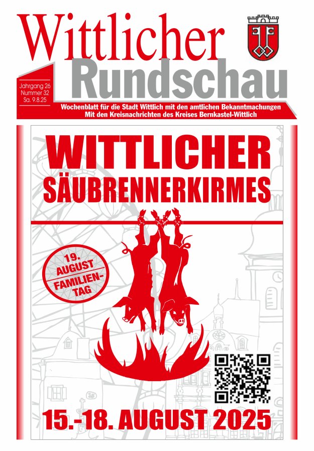 Wittlicher Rundschau Titelblatt 32/2025