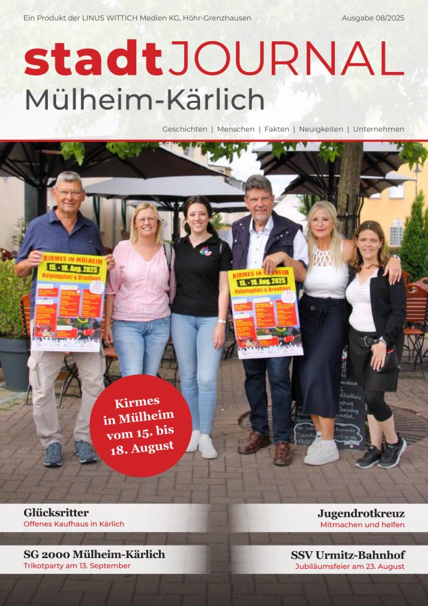 Stadtjournal Mülheim-Kärlich Titelblatt 08/2025