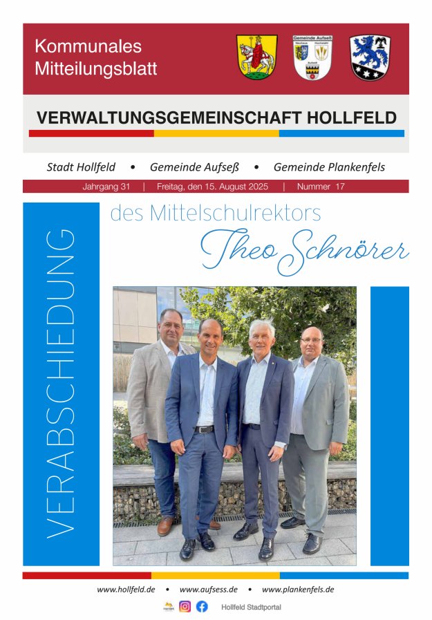 MB der Verwaltungsgemeinschaft Hollfeld  Titelblatt 17/2025