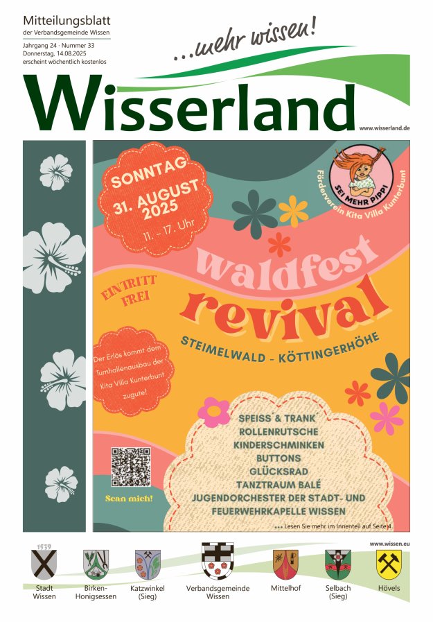 Mitteilungsblatt Wissen - Wisserland...mehr wissen! Titelblatt 33/2025