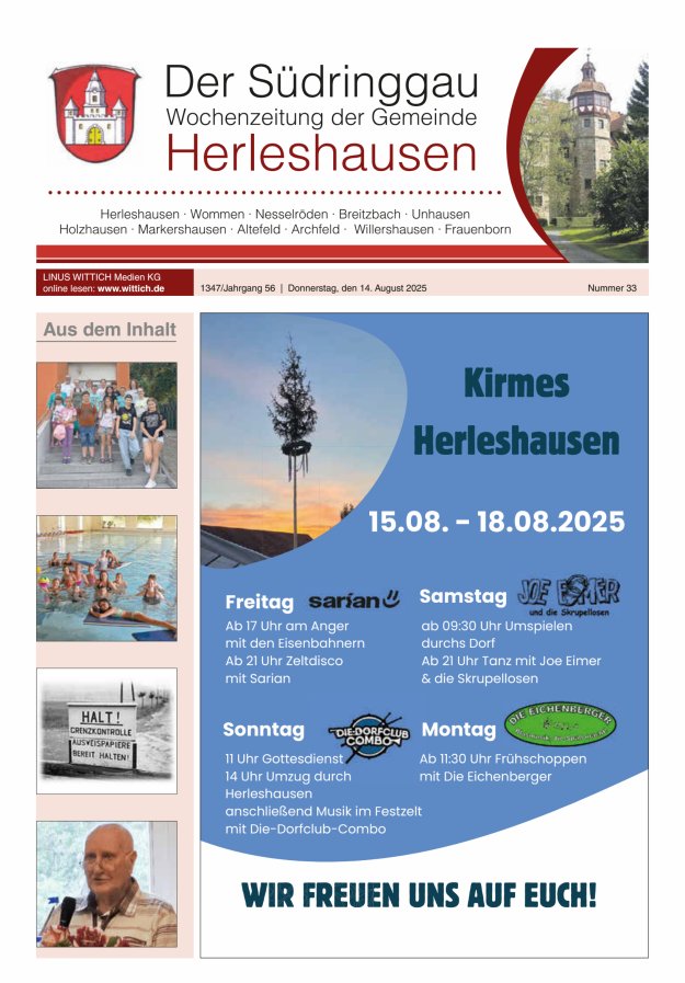 Der Südringgau Titelblatt 33/2025