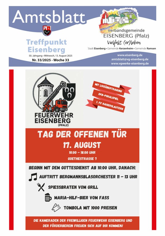 Treffpunkt Eisenberg Titelblatt 33/2025