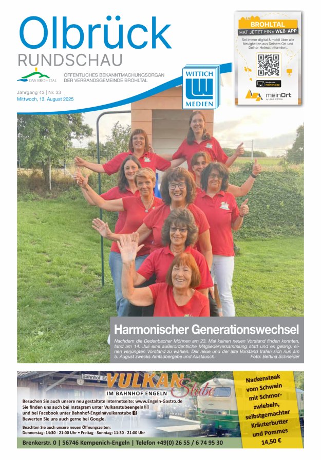 Olbrück Rundschau Titelblatt 33/2025