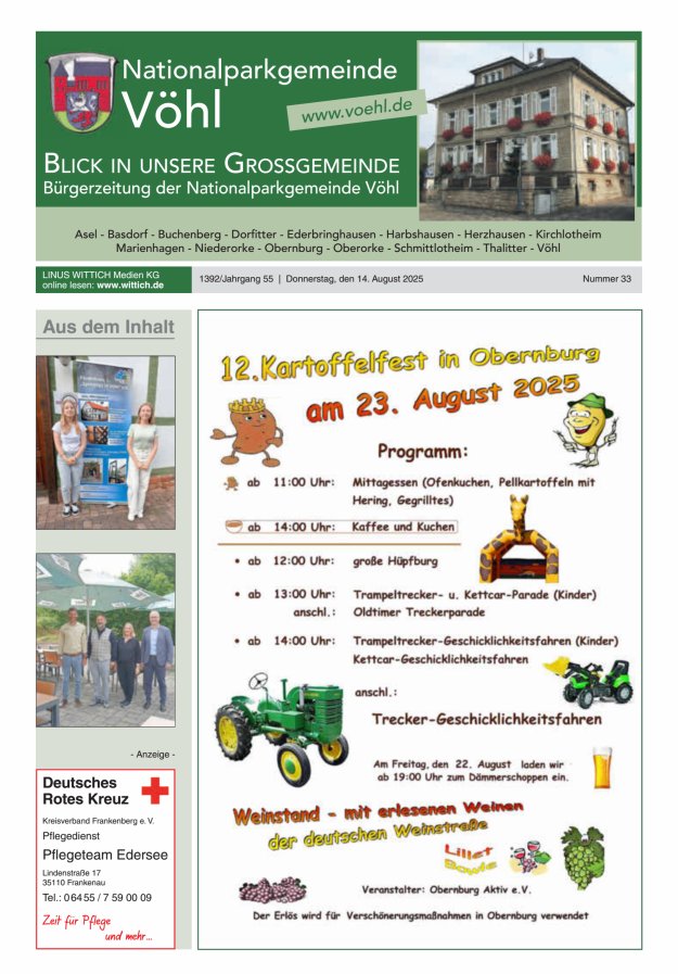 Blick in unsere Grossgemeinde Titelblatt 33/2025