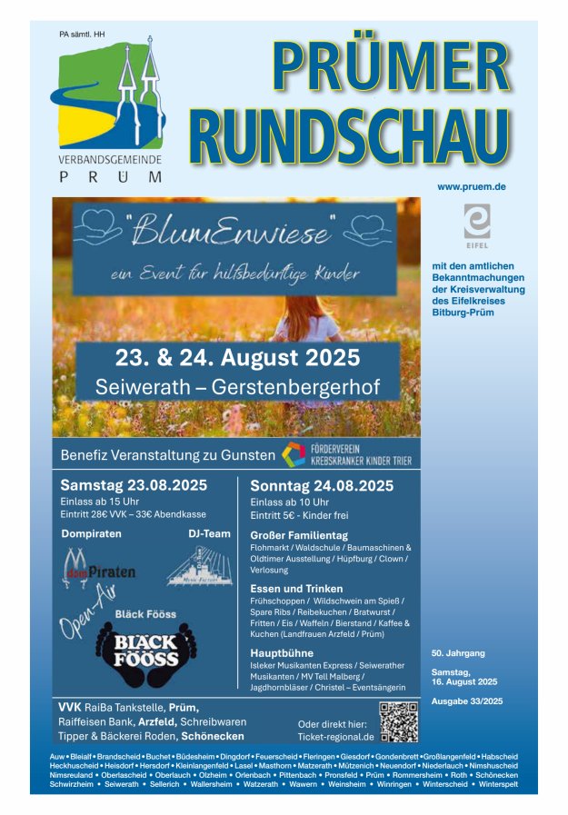 Prümer Rundschau Titelblatt 33/2025