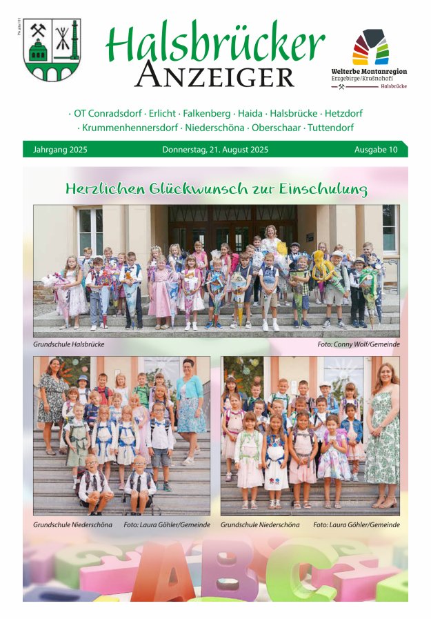 Halsbrücker Anzeiger Titelblatt 10/2025