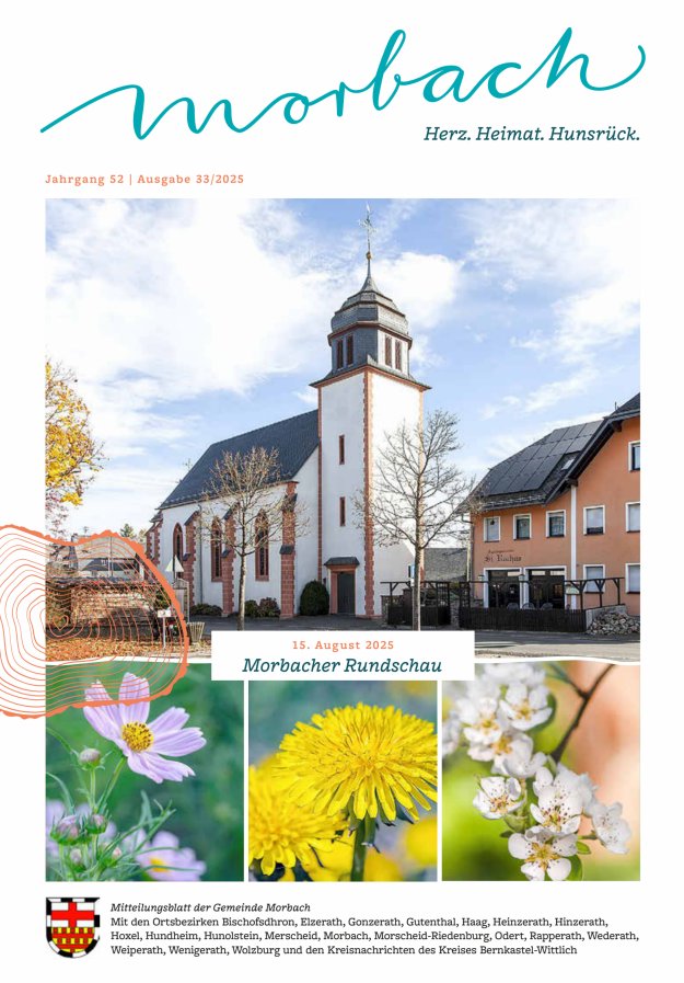 Morbacher Rundschau Titelblatt 33/2025