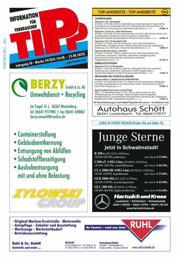 Tipp Vogelsberg Titelblatt 34/2025