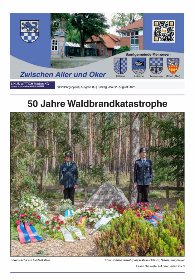 Zwischen Aller und Oker Titelblatt 09/2025