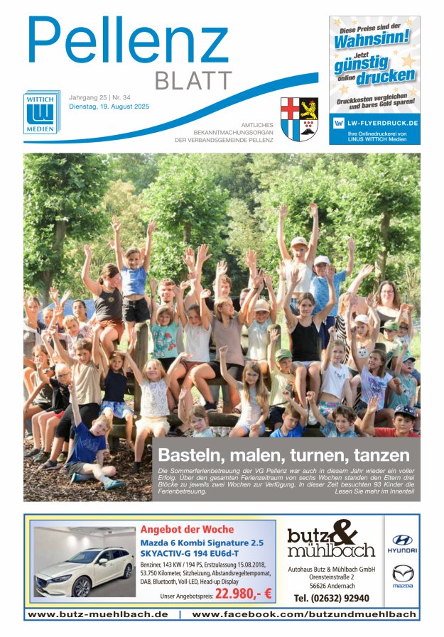 Pellenzblatt Titelblatt 34/2025