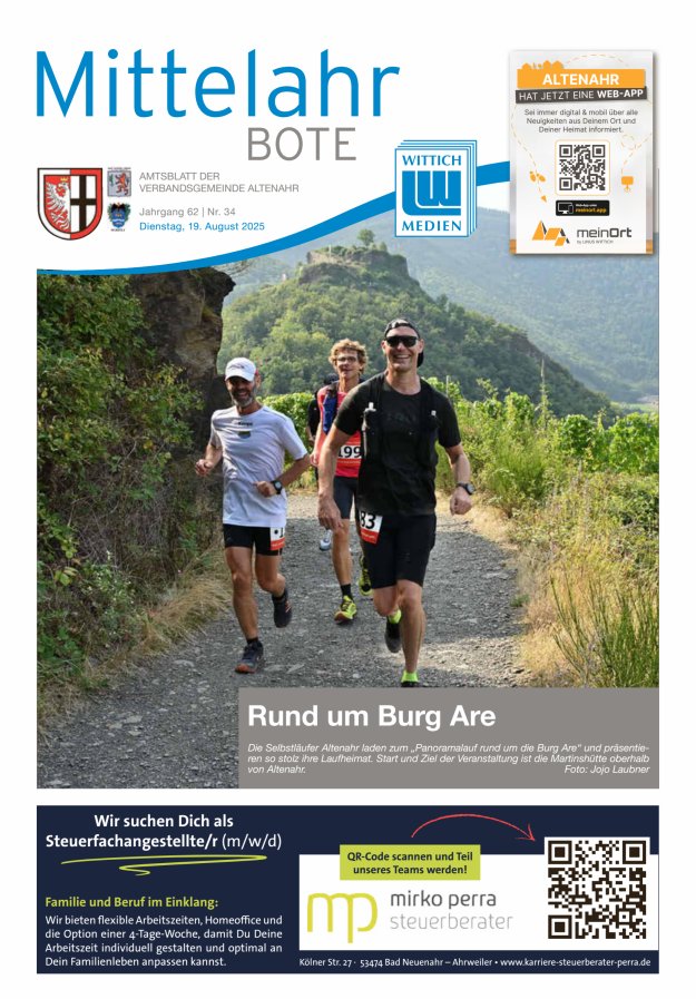 Mittelahr Bote Titelblatt 34/2025