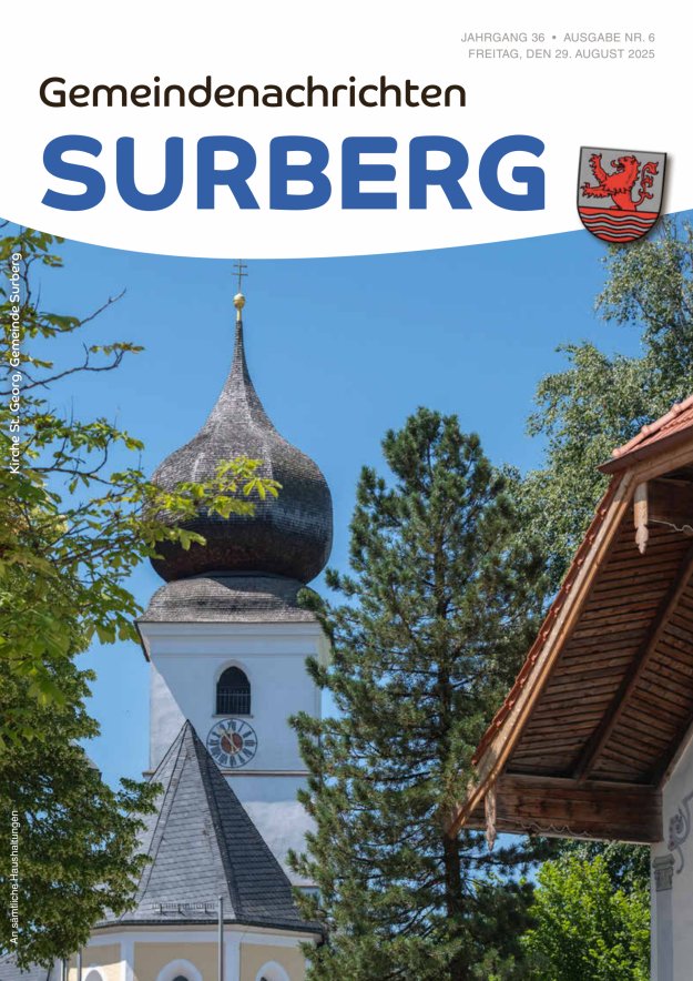 Gemeindenachrichten Surberg Titelblatt 06/2025