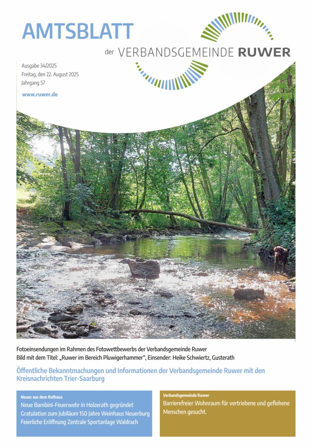 Amtsblatt VG Ruwer Titelblatt 34/2025