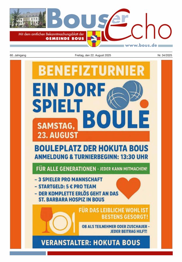 Bouser Echo Titelblatt 34/2025
