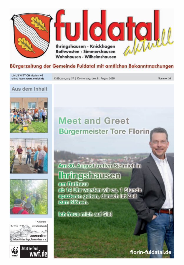 Fuldatal aktuell Titelblatt 34/2025