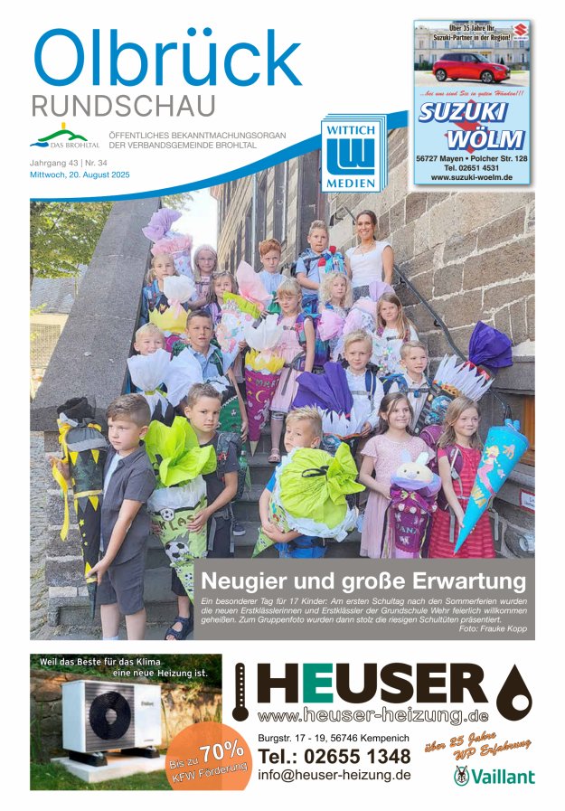 Olbrück Rundschau Titelblatt 34/2025