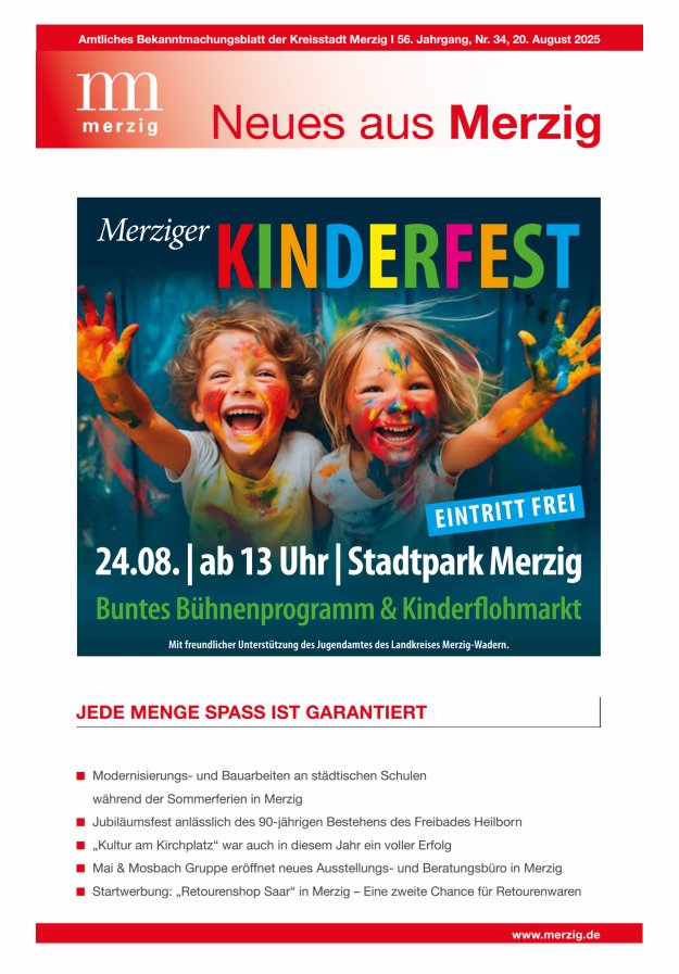 Neues aus Merzig Titelblatt 34/2025