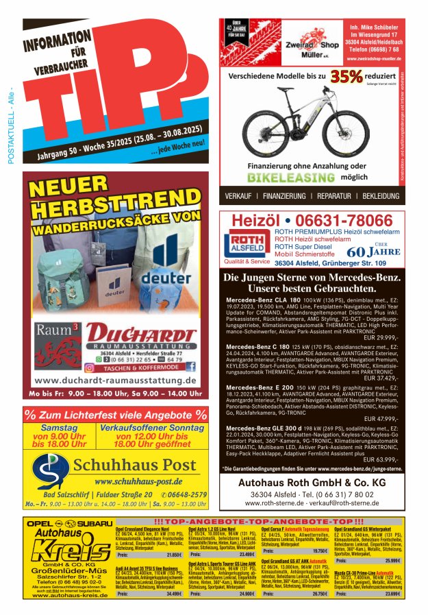 Tipp Vogelsberg Titelblatt 35/2025