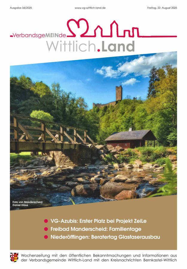 Mein Wittlich.Land Titelblatt 34/2025