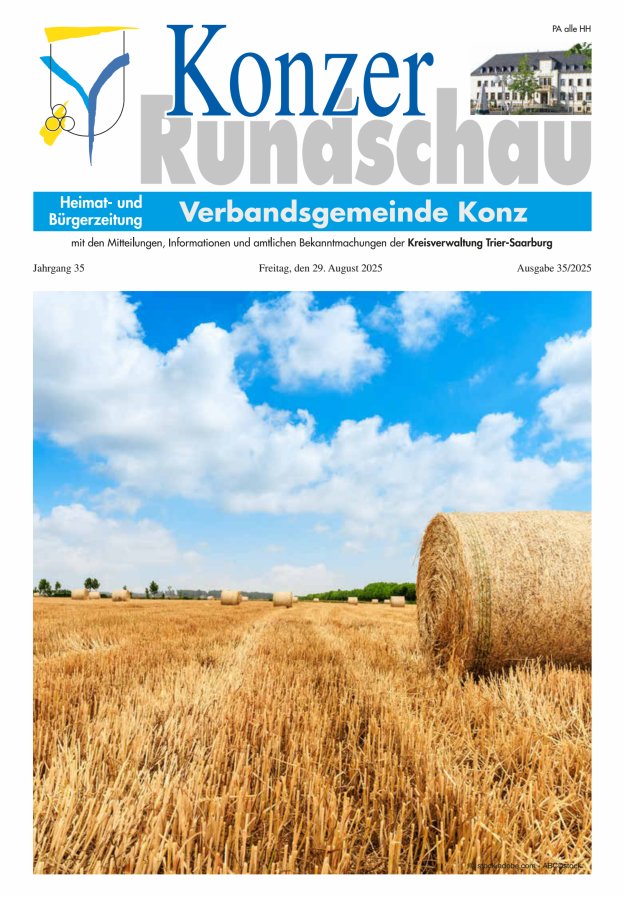 Konzer Rundschau Titelblatt 35/2025