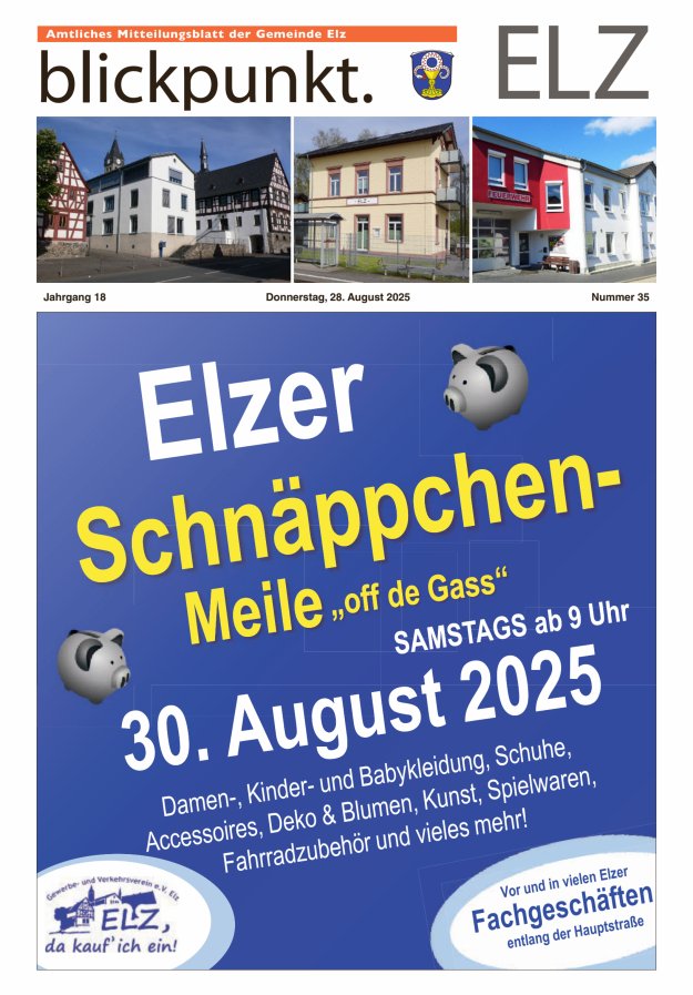 Blickpunkt Elz Titelblatt 35/2025