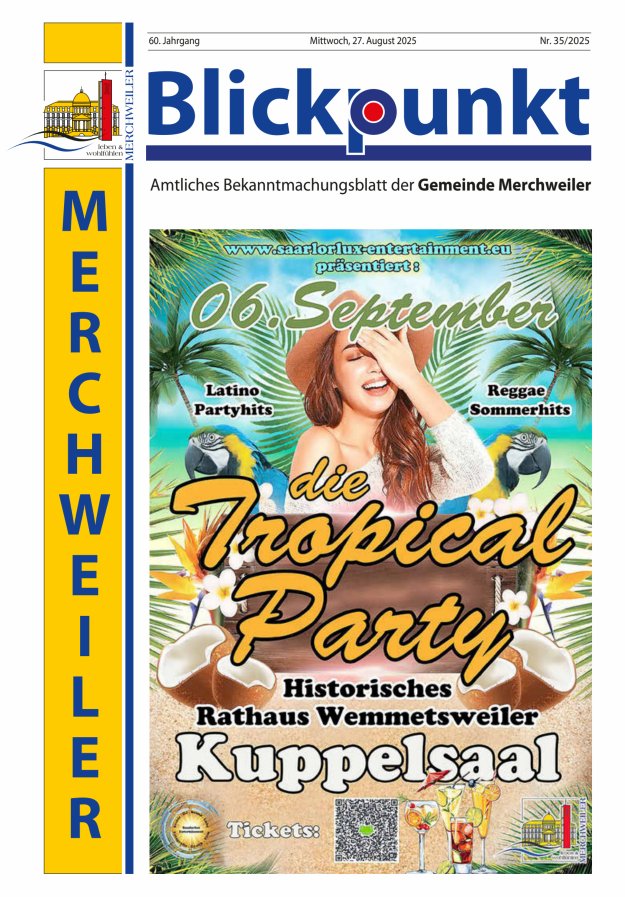 Blickpunkt Merchweiler Titelblatt 35/2025