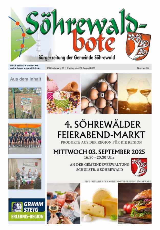 Söhrewaldbote Titelblatt 35/2025