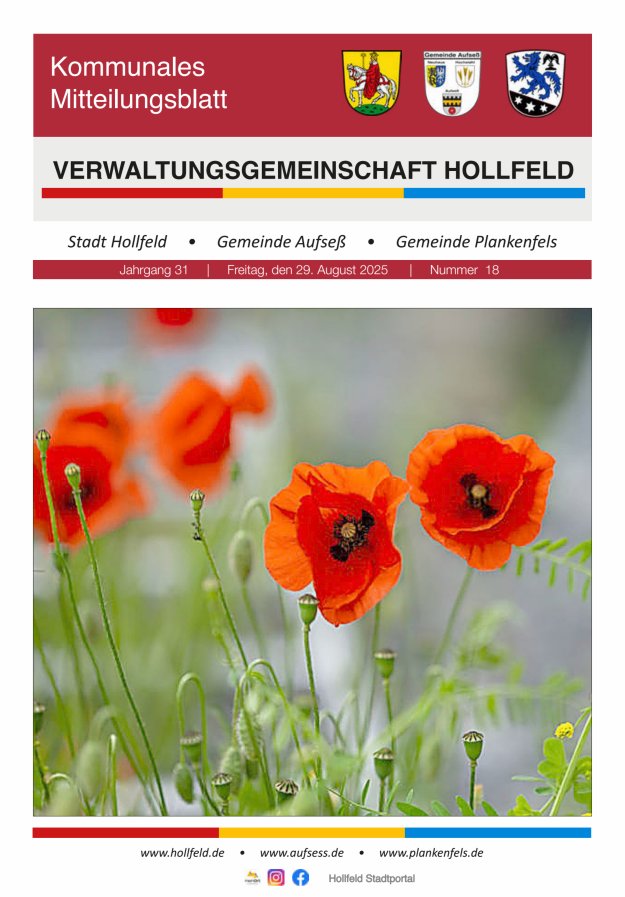 MB der Verwaltungsgemeinschaft Hollfeld  Titelblatt 18/2025