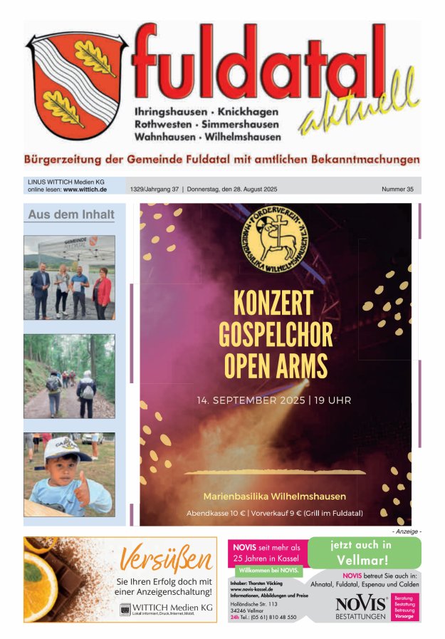 Fuldatal aktuell Titelblatt 35/2025