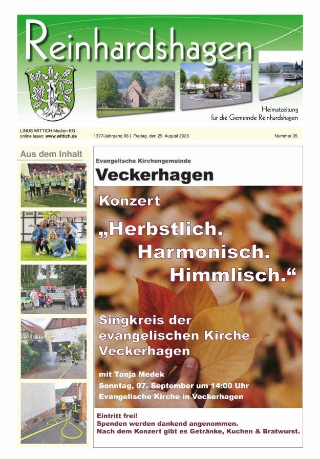 Unser Blättchen Titelblatt 35/2025