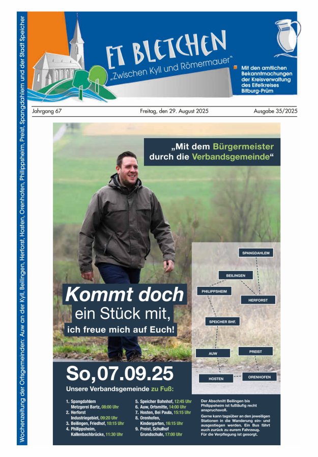 Et Bletchen VG Speicher Titelblatt 35/2025
