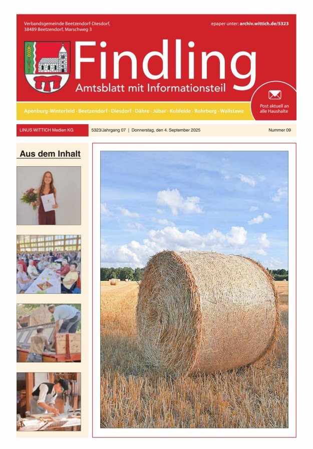 Der Findling Titelblatt 09/2025