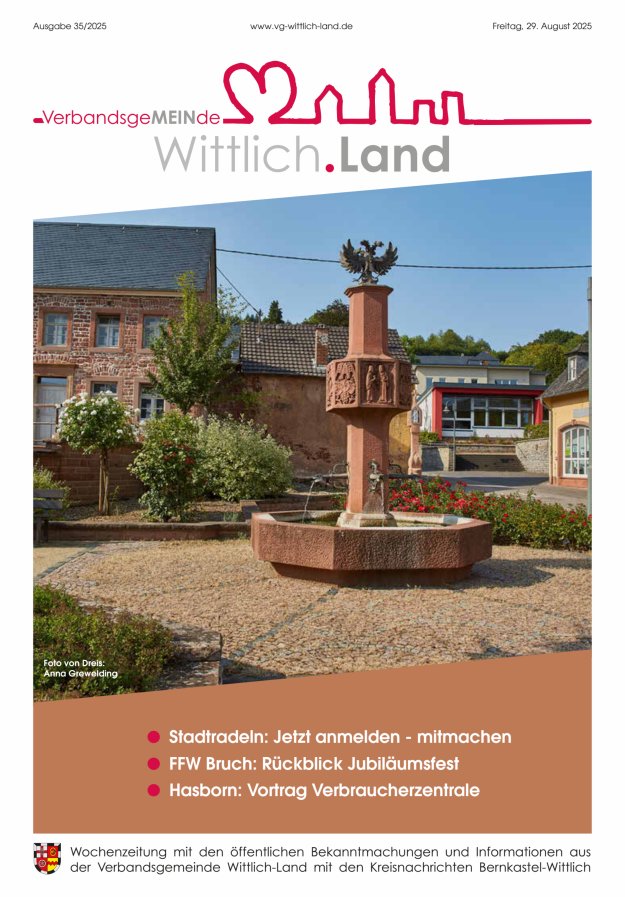Mein Wittlich.Land Titelblatt 35/2025