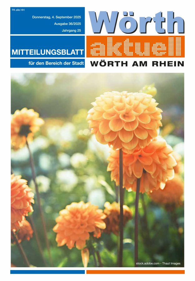 Wörth aktuell Titelblatt 36/2025