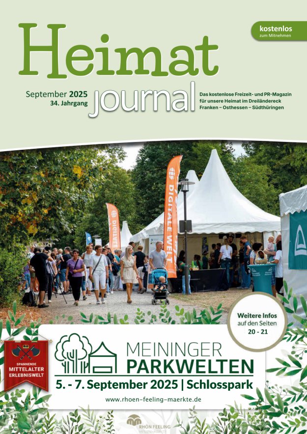 "Heimatjournal" im Dreiländereck Franken-Osthessen-Südthüringen Titelblatt 06/2025