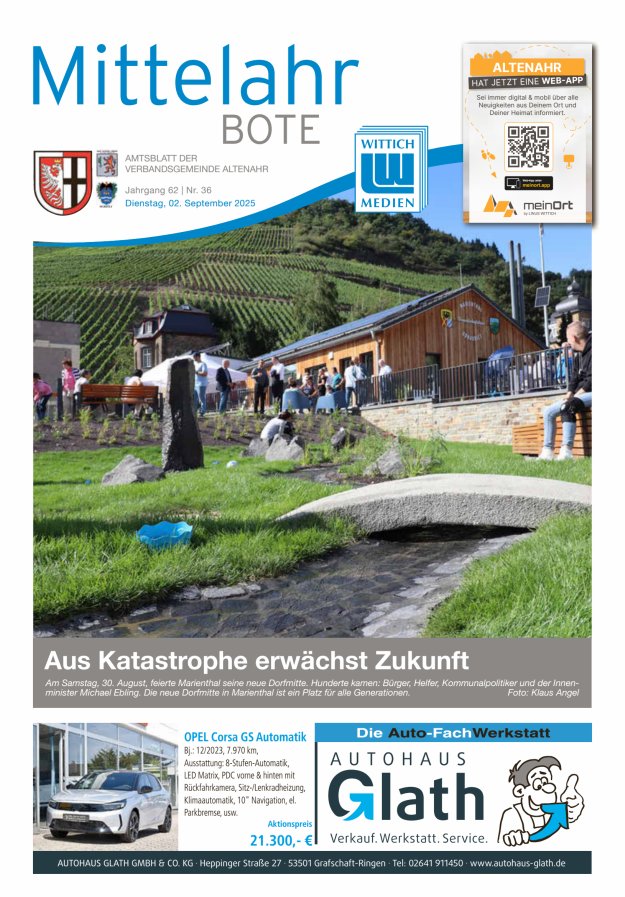 Mittelahr Bote Titelblatt 36/2025