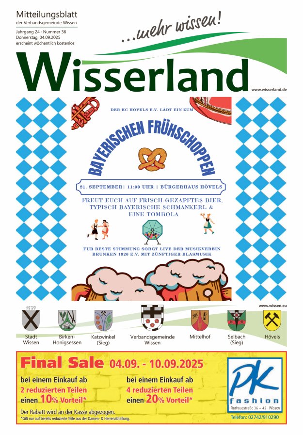 Mitteilungsblatt Wissen - Wisserland...mehr wissen! Titelblatt 36/2025