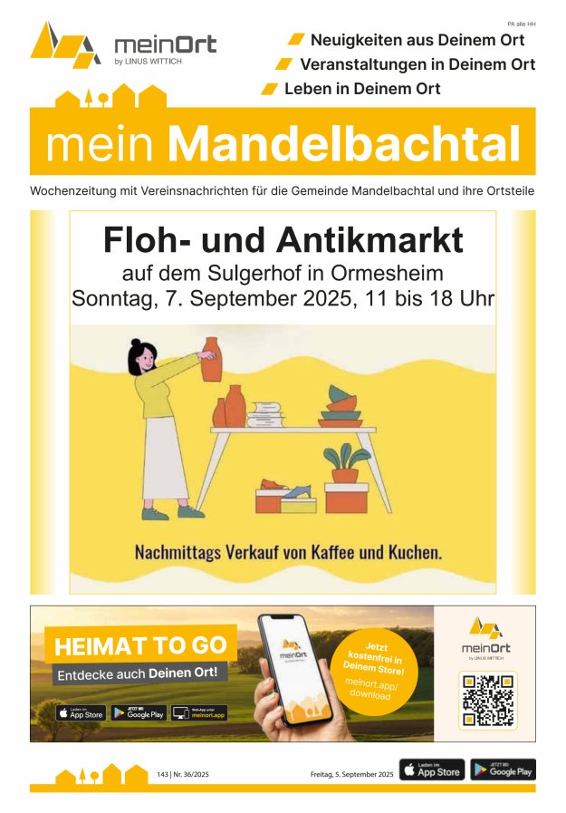 mein Mandelbachtal Titelblatt 36/2025