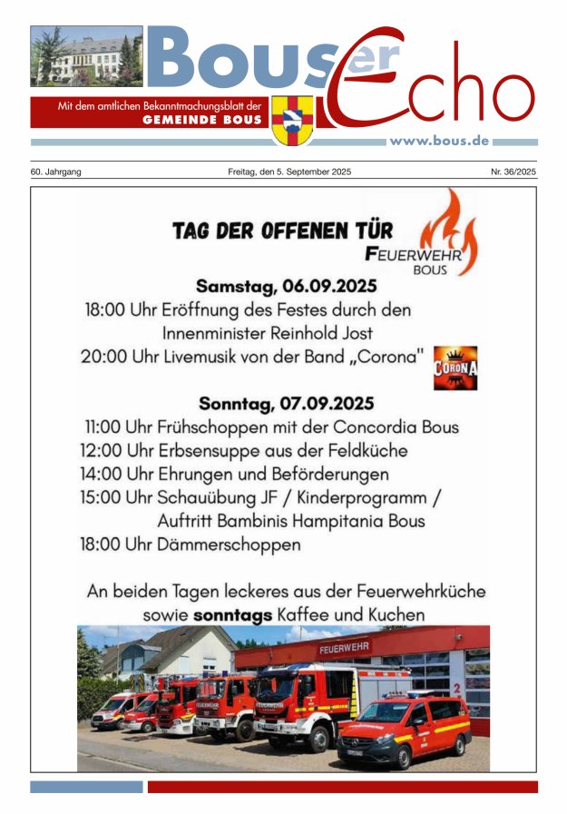 Bouser Echo Titelblatt 36/2025