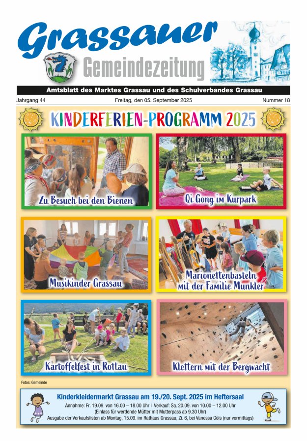 Grassauer Gemeindezeitung Titelblatt 18/2025