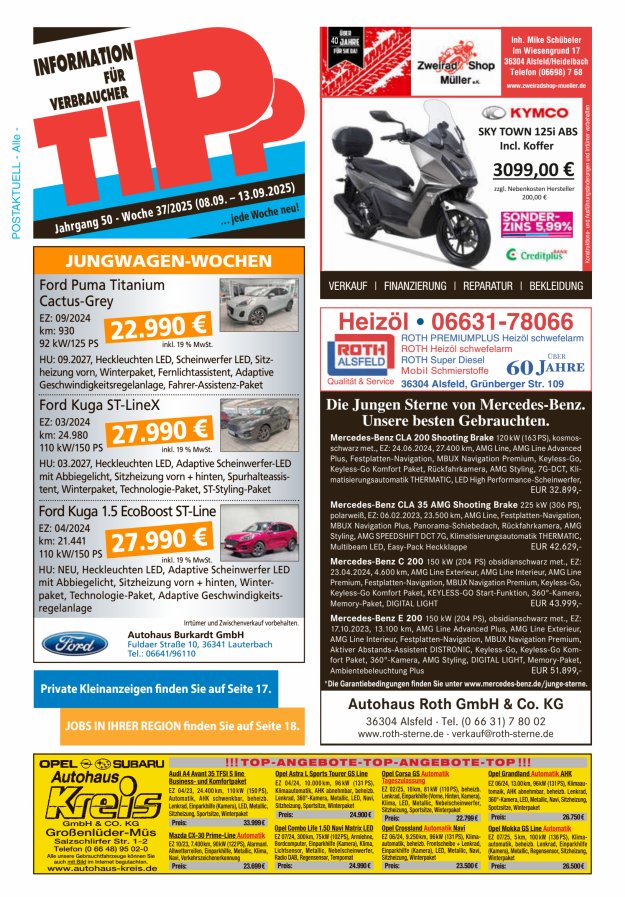Tipp Vogelsberg Titelblatt 37/2025