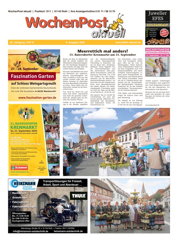 Wochenpost aktuell Titelblatt 10/2025