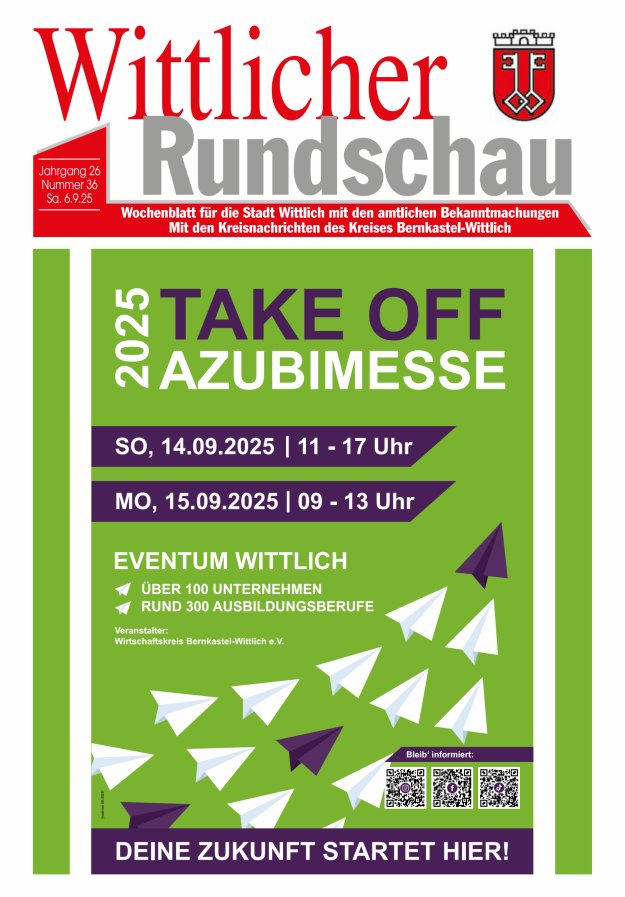 Wittlicher Rundschau Titelblatt 36/2025