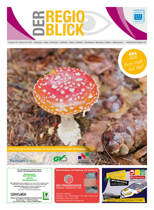 Regioblick Titelblatt 08/2025