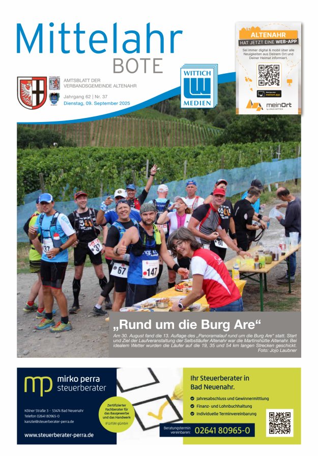 Mittelahr Bote Titelblatt 37/2025