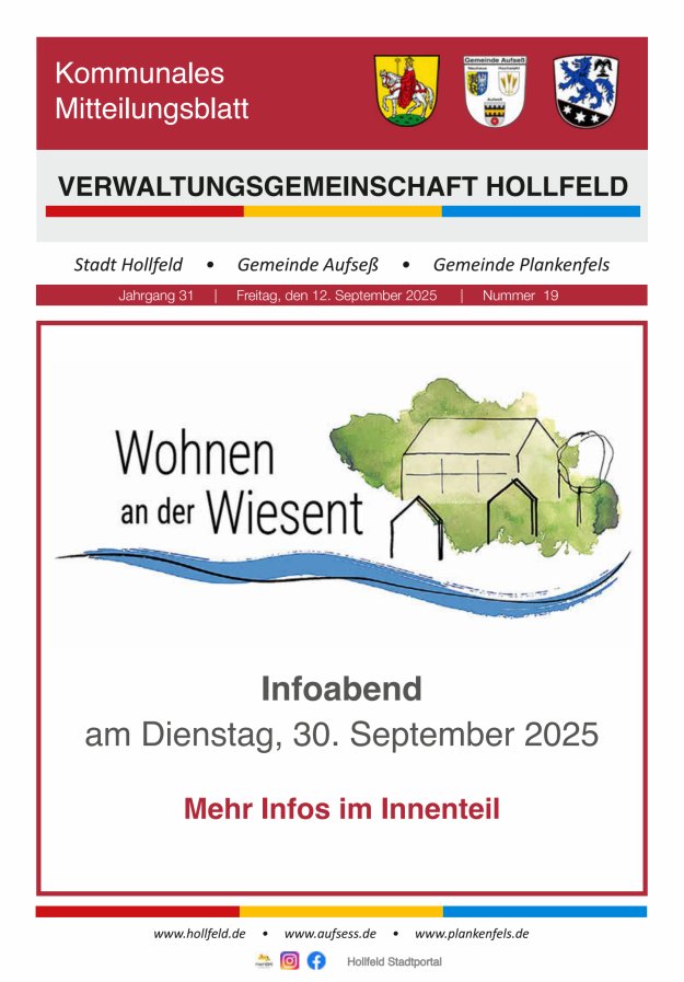 MB der Verwaltungsgemeinschaft Hollfeld  Titelblatt 19/2025