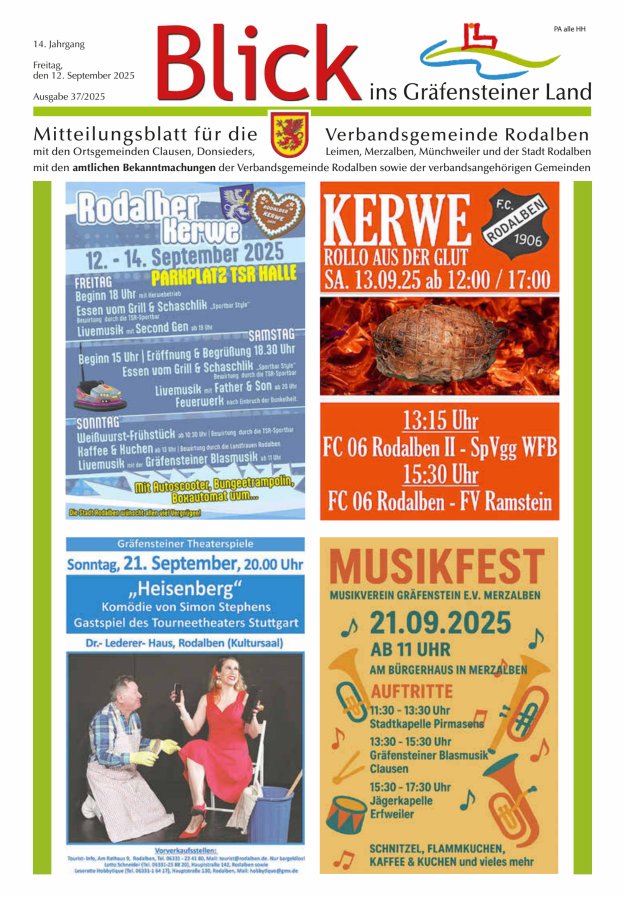 Blick ins Gräfensteiner Land VG Rodalben Titelblatt 37/2025