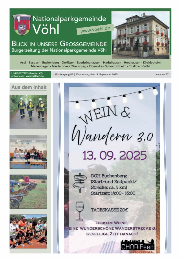 Blick in unsere Grossgemeinde Titelblatt 37/2025