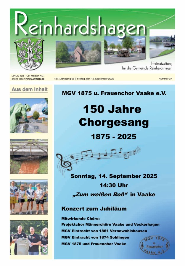 Unser Blättchen Titelblatt 37/2025